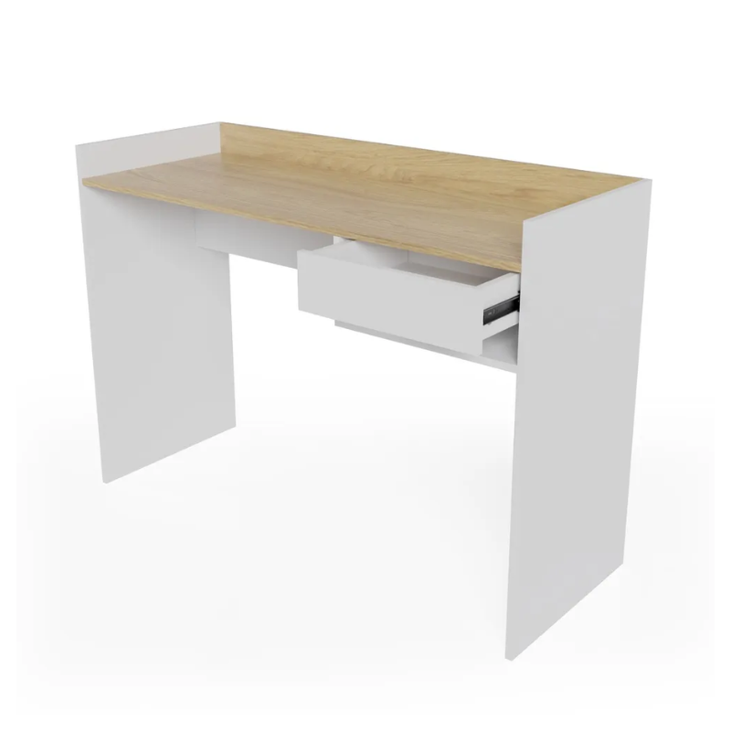 Escritorio nordico 120cm con 1 cajon estilo moderno para oficina