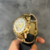RELOGIO BVLGARI CLASSIC DOURADO FUNDO BRANCO BANHADO A OURO - comprar online