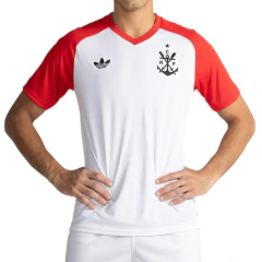 Camiseta Masculina Adidas Flamengo Pré Jogo III Branca - KQ5861