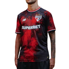 Camiseta São Paulo Masculina New Balance MC Torcedor - MT83 - comprar online