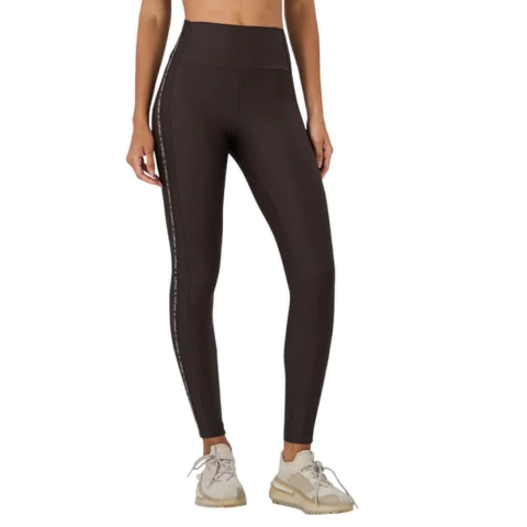Legging Feminina Alto Giro Elástico Personalizado Marrom - 2