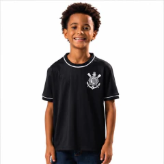 Camiseta Infantil Masculina Braziline Corinthians Preta - 00700