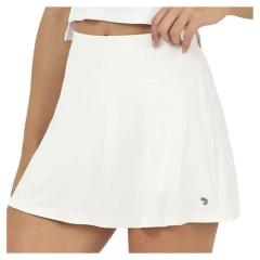 Shorts Saia de Treino Feminino Alto Giro Eterna Sobreposta Branca - 10