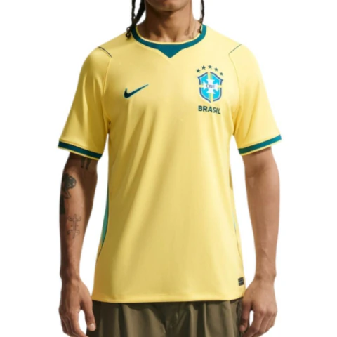 Camiseta Masculina Nike Torcedor Pro I Seleção Brasileira Amarela - IF70