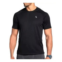 Camiseta de Treino Masculina Lupo MC Básica Preta - 75040