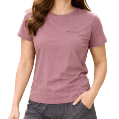 Camiseta Feminina Columbia MC Silk Rosa Fig - 321073