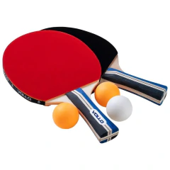Kit Tênis de Mesa Vollo Ping Pong Com 2 Raquetes e 3 bolas