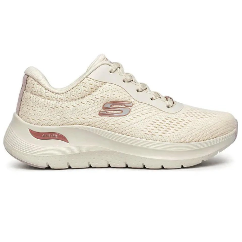 Tênis de Treino Feminino Skechers Arch Fit 2.0 Bege - 1500