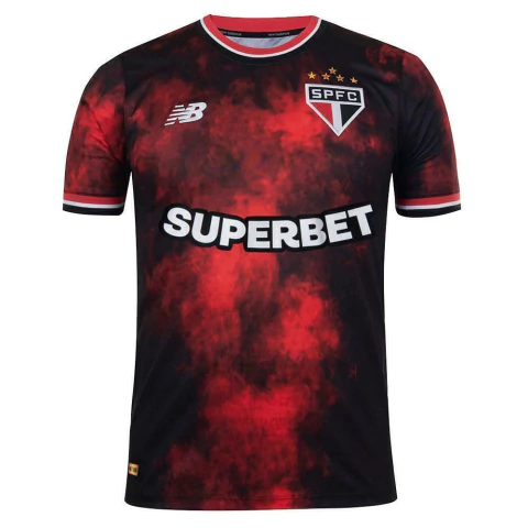 Camiseta São Paulo Masculina New Balance MC Torcedor - MT83