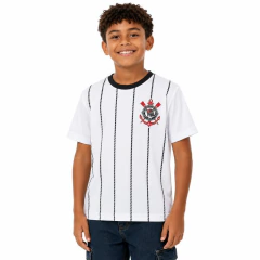 Camiseta Infantil Menino Braziline Corinthians Branca - 0070