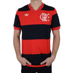 Camiseta Masculina Adidas Flamengo Comemorativa 81 Vermelha - JF0433