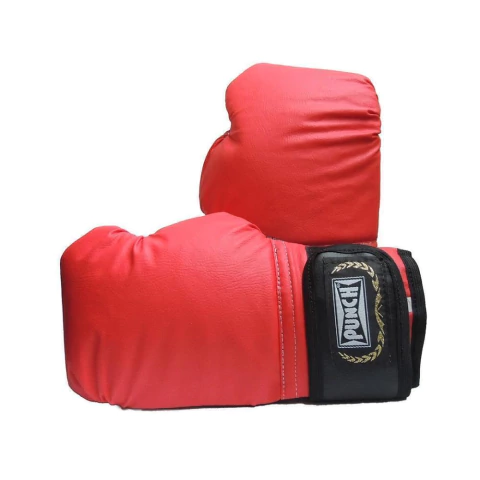 Luva de Boxe Punch Home Vermelha - PU214 na internet