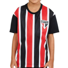 Camiseta Infantil Meninos Braziline São Paulo FC Preta - 009
