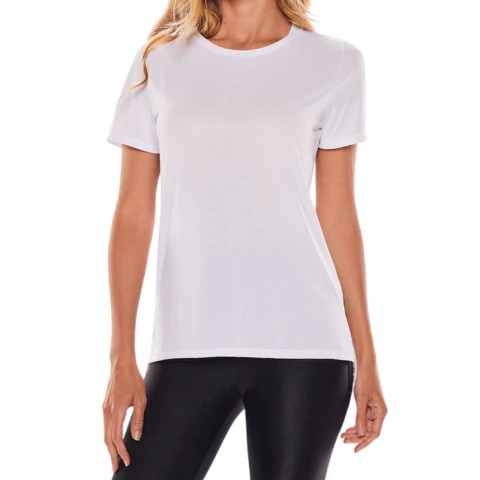 Camiseta Feminina Body For Sure MC Essentials Branca - 4228