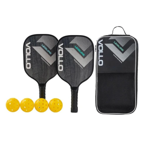 Kit Pickleball Vollo Pickleball Leisure 7 Peças Preto - VPB2