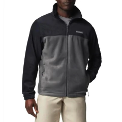 Jaqueta de Trilha Masculina Columbia Fleece Steens Montain Cinza 14766
