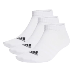 Meia Unissex Adidas Light Low Kit Com 3 Pares Branca - KD6430
