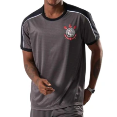 Camiseta Masculina Braziline Corinthians Mito Cinza - 39J3