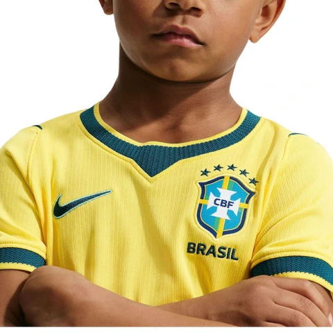 Camiseta Infantil Unissex Nike Brasil Amarela - IB4549 - comprar online