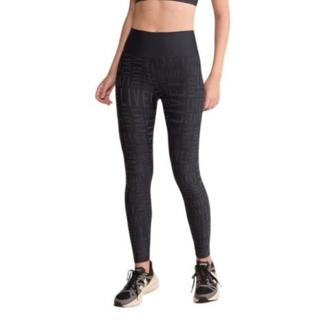 Legging de Treino Feminina Live Fuso Pocket Reflex Black - P1473