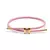 Pulsera H Rosa con dorado - comprar online