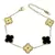 Pulsera Trebol Negro y Dorado - comprar online