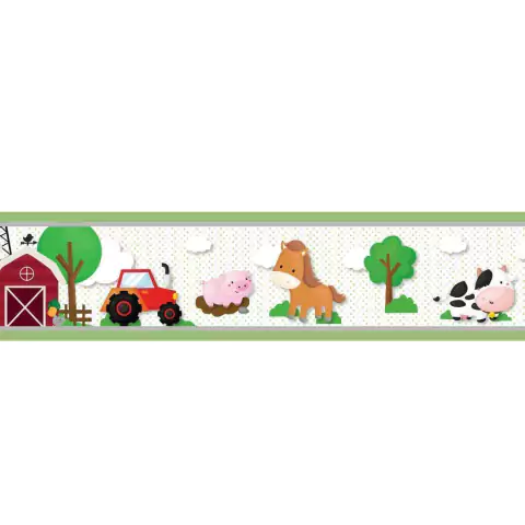 2 Faixas Adesivas De Parede Fazendinha - comprar online