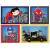 4 Placas Decorativas MDF Super Herois Baby