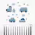 Adesivos De Parede Transporte Carrinhos
