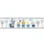 Combo Trenzinho Animais Safari Azul KIT Com Enfeite de Porta na internet