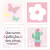 4 Placas Decorativas MDF Cacto e Borboleta