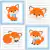 4 Placas Decorativas MDF Raposa Raposinha - comprar online