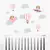 Combo Ursinha Aviadora Rosa KIT Com Enfeite de Porta MDF