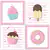 4 Placas Decorativas MDF Doces Docinho Sorvete - comprar online