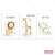 3 Placas Decorativas Infantil MDF Safari Aquarelado - comprar online