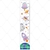 Regua de Crescimento Adesivo Menina Astronauta - Mamãe Decoração - Decoração Infantil, Adesivos, Enfeite de Porta e Papeis de Parede.
