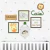 Kit de Placas Decorativas e Nome em MDF Amiguinhos Safari
