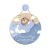 Urso Aviador com Salmo Enfeite de Porta MDF com Nome Personalizado - Mamãe Decoração - Decoração Infantil, Adesivos, Enfeite de Porta e Papeis de Parede.