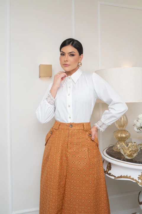 Camisa no Crepe de Seda - comprar online