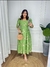 Vestido de Lesie Bordada 3D com Pregas - comprar online