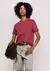 Camiseta de Malha Meia Manga Regular - Vermelho 6SGQRZ1EN