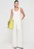 MACACÃO DECOTE U EM ALFAIATARIA COM FAIXA - OFF WHITE ZD5L1ASN - comprar online