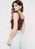 TOP CROPPED ALÇAS DUPLAS CANELADO - BURGUNDY 6IPGRY5EN na internet