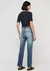 Calça Jeans Reta Cintura Alta Com Elastano - Azul ZKBD1ASN - comprar online