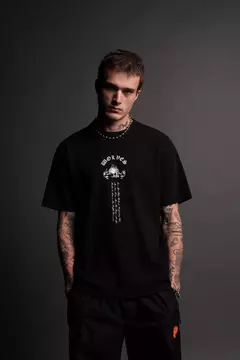 THE FIRE INSIDE "PREMIUM" HERITAGE TEE IN BLACK - GYMVIBES