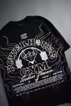 LIGHT YOUR FIRE "PREMIUM" OVERSIZED TEE IN BLACK - GYMVIBES