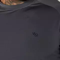 Vanquish Essential Denim Blue Performance Short Sleeve T Shirt - GYMVIBES