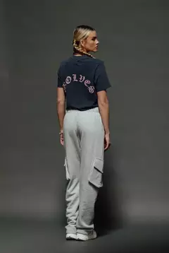 Mission Accomplished "Premium" (Cropped) Tee in Storm Blue - comprar en línea