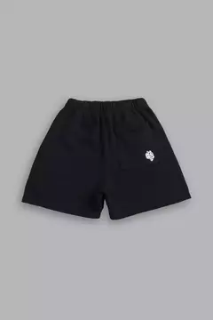 MANTRA POST LOUNGE SWEAT SHORTS IN BLACK - GYMVIBES