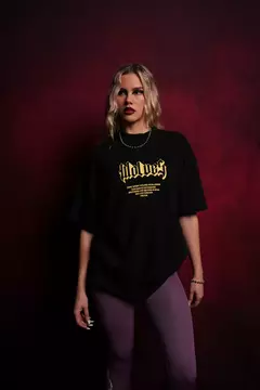 NEVER BACK DOWN "PUMP COVER" TEE IN BLACK - GYMVIBES